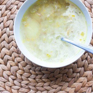 Leek, Celery, and Potato Soup