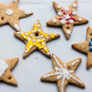 Iced Gingerbread Cookies